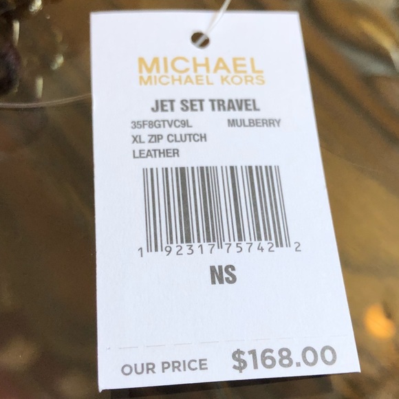 Michael Kors jet set travel perforated xl clutch - Picture 5 of 8